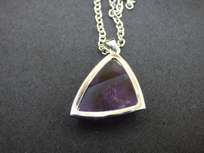 Amethyst - 925 Sterling Silber Edelstein Kette lila Unikat Rar Heilstein Natur selten Edel Traum Mann Frau Er Sie Geschenk Freund - Art of Nature Berlin