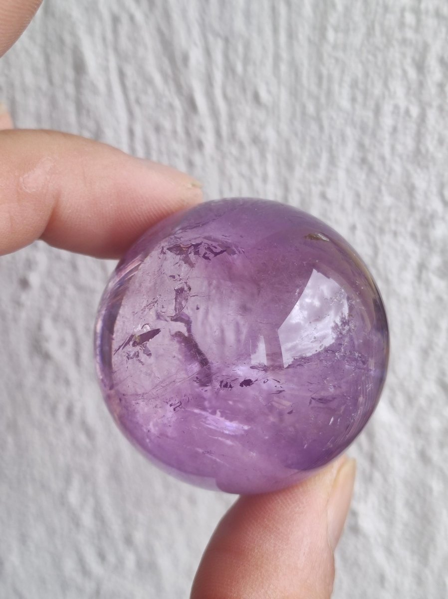 Amethyst A - Edelstein Kugel Deko Sphere Massage Kristall Spielkugel Meditation Heilstein Frau Mann Geschenk Er Sie Haus Energie Traum Wohn - Art of Nature Berlin