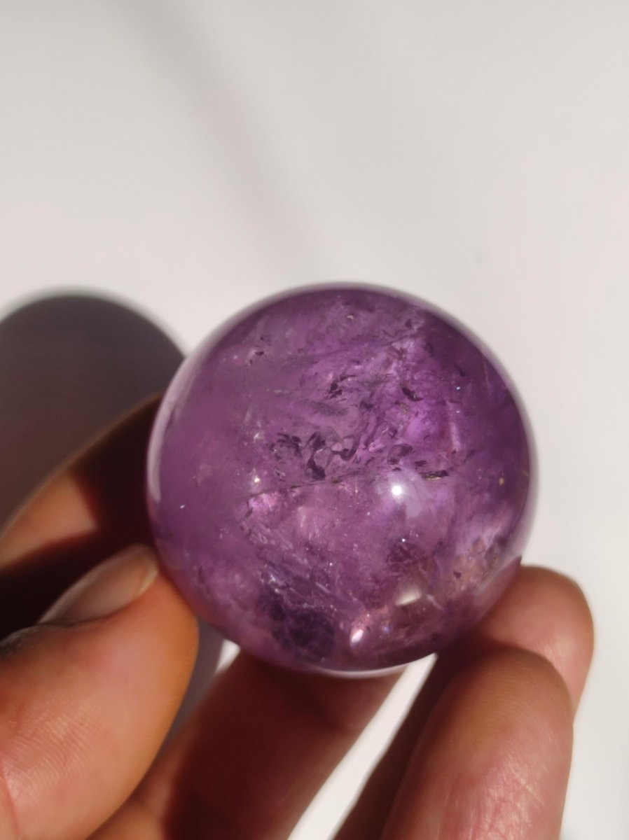 Amethyst A - Edelstein Kugel Deko Sphere Massage Kristall Spielkugel Meditation Heilstein Frau Mann Geschenk Er Sie Haus Energie Traum Wohn - Art of Nature Berlin