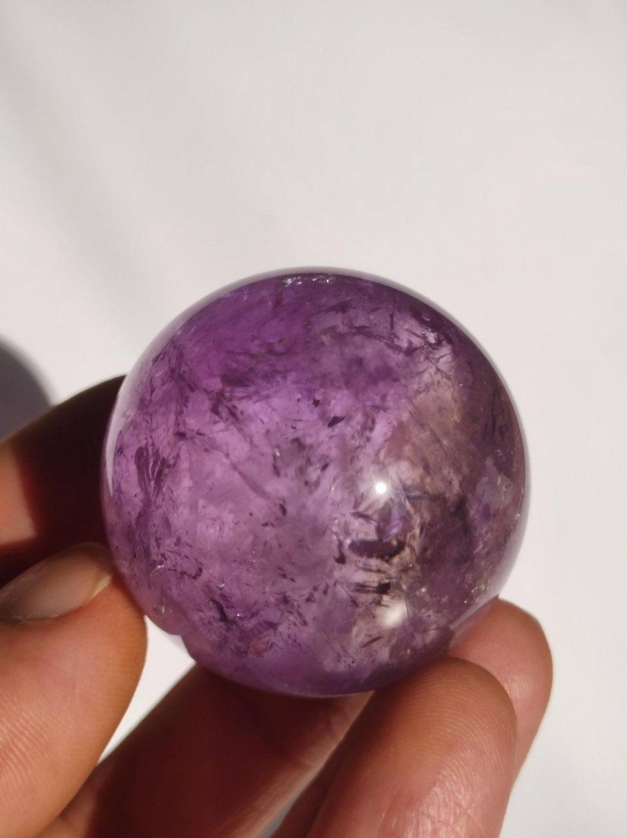 Amethyst A - Edelstein Kugel Deko Sphere Massage Kristall Spielkugel Meditation Heilstein Frau Mann Geschenk Er Sie Haus Energie Traum Wohn - Art of Nature Berlin