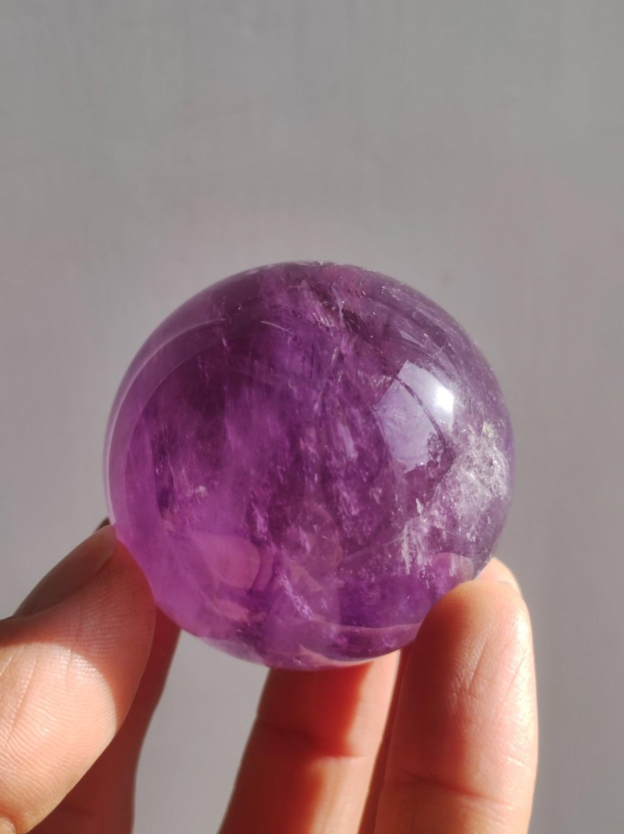 Amethyst A ~ Magische Edelstein Kugel Massage & Deko Sphere Crystal Spielkugel Meditation ~HIPPIE ~GOA~Boho~Ethno~Heilstein - Art of Nature Berlin