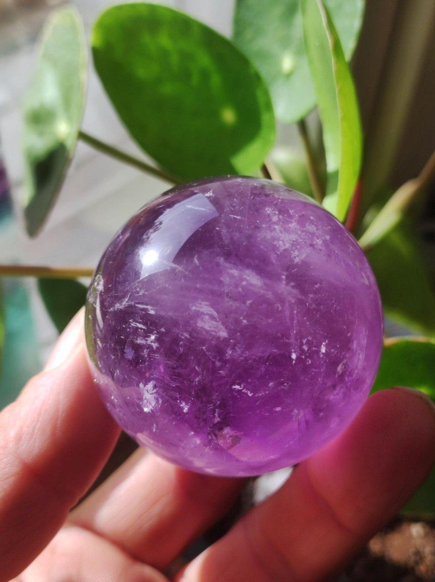 Amethyst A ~ Magische Edelstein Kugel Massage & Deko Sphere Crystal Spielkugel Meditation ~HIPPIE ~GOA~Boho~Ethno~Heilstein - Art of Nature Berlin