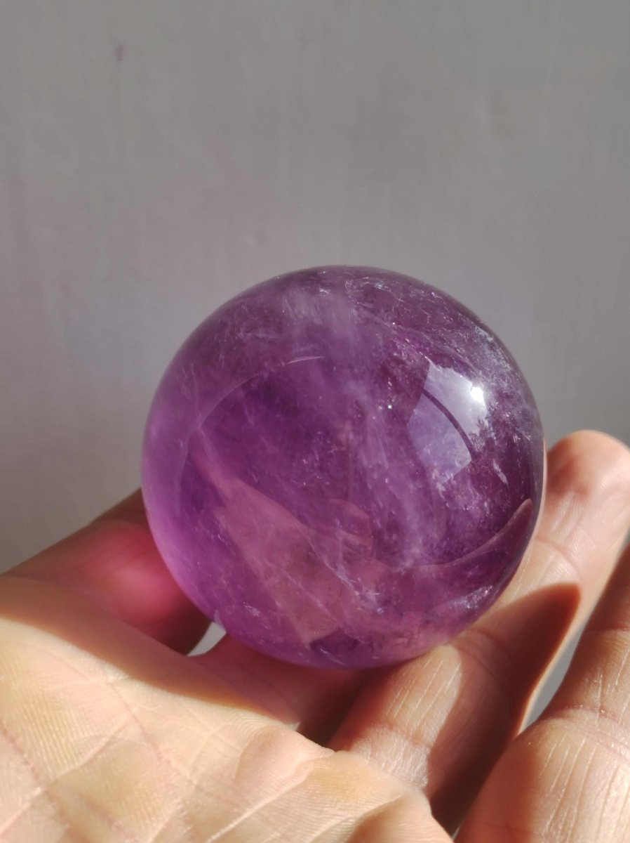 Amethyst A ~ Magische Edelstein Kugel Massage & Deko Sphere Crystal Spielkugel Meditation ~HIPPIE ~GOA~Boho~Ethno~Heilstein - Art of Nature Berlin