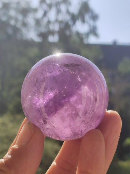 Amethyst A ~ Magische Edelstein Kugel Massage & Deko Sphere Crystal Spielkugel Meditation ~HIPPIE ~GOA~Boho~Ethno~Heilstein - Art of Nature Berlin