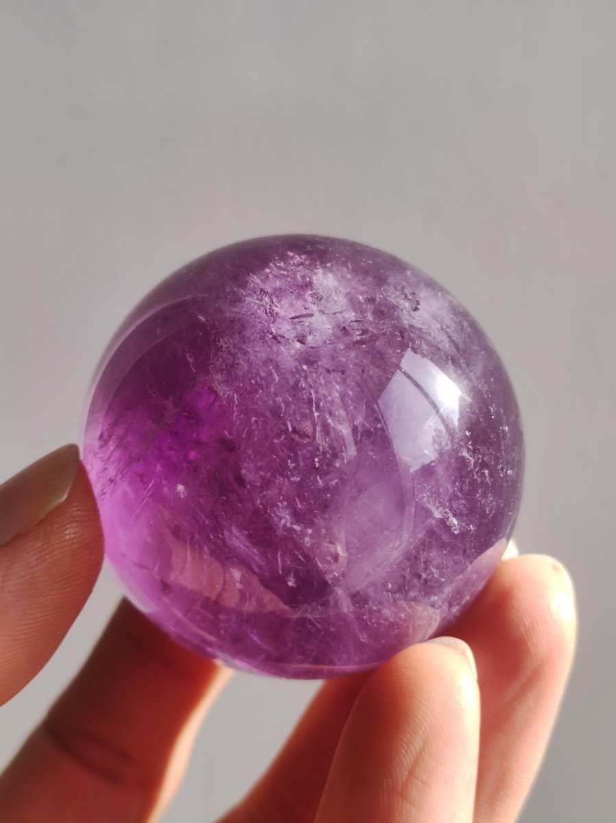 Amethyst A ~ Magische Edelstein Kugel Massage & Deko Sphere Crystal Spielkugel Meditation ~HIPPIE ~GOA~Boho~Ethno~Heilstein - Art of Nature Berlin
