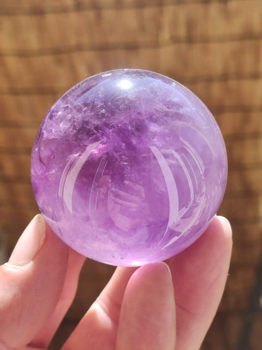 Amethyst A ~ Magische Edelstein Kugel Massage & Deko Sphere Crystal Spielkugel Meditation ~HIPPIE ~GOA~Boho~Ethno~Heilstein - Art of Nature Berlin