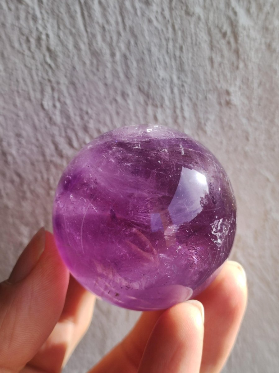 Amethyst A ~ Magische Edelstein Kugel Massage & Deko Sphere Crystal Spielkugel Meditation ~HIPPIE ~GOA~Boho~Ethno~Heilstein - Art of Nature Berlin