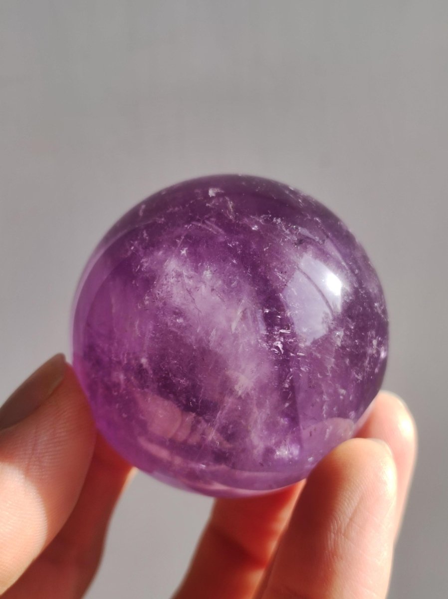 Amethyst A ~ Magische Edelstein Kugel Massage & Deko Sphere Crystal Spielkugel Meditation ~HIPPIE ~GOA~Boho~Ethno~Heilstein - Art of Nature Berlin