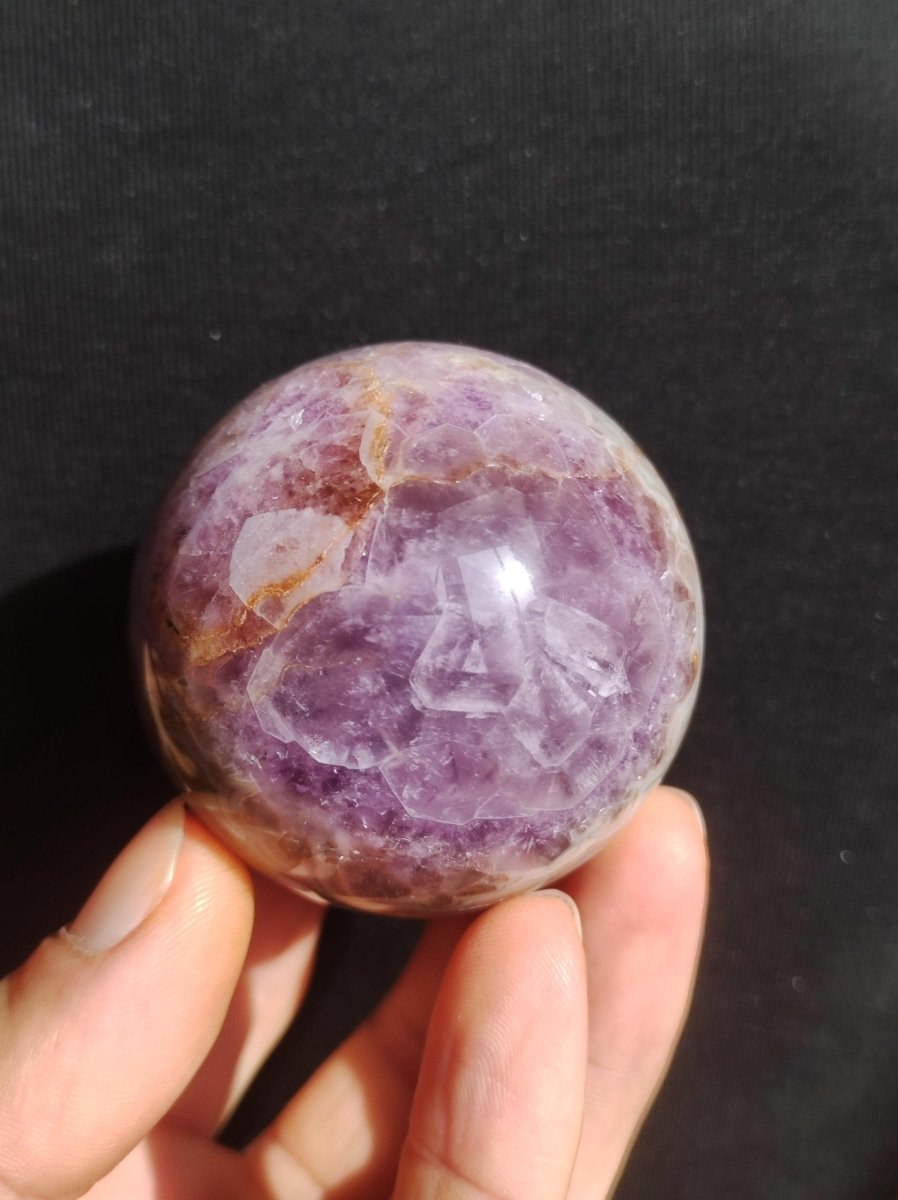 Amethyst Lace Achat ~ Magische Edelstein Kugel Massage & Deko Sphere Crystal Spielkugel Meditation ~HIPPIE ~GOA~Boho~Ethno~Heilstein - Art of Nature Berlin