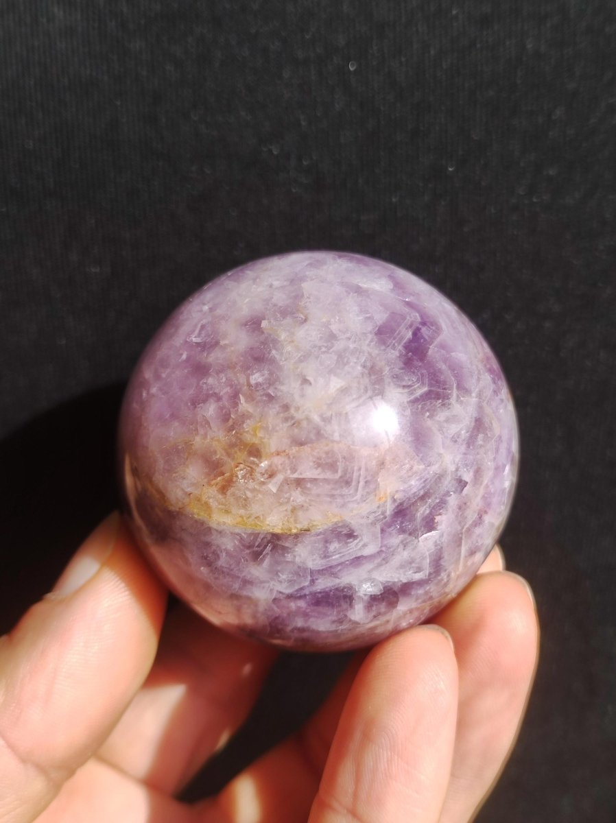 Amethyst Lace Achat ~ Magische Edelstein Kugel Massage & Deko Sphere Crystal Spielkugel Meditation ~HIPPIE ~GOA~Boho~Ethno~Heilstein - Art of Nature Berlin