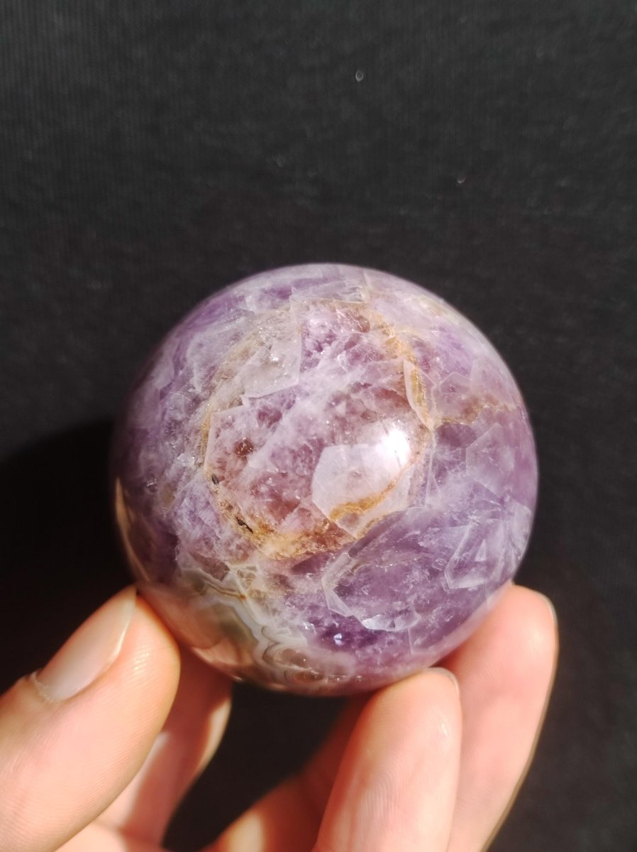 Amethyst Lace Achat ~ Magische Edelstein Kugel Massage & Deko Sphere Crystal Spielkugel Meditation ~HIPPIE ~GOA~Boho~Ethno~Heilstein - Art of Nature Berlin