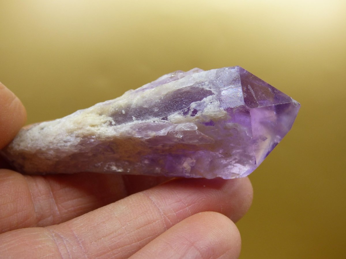 Amethyst Stufe Roh Kristall Spitze Point Sammler Stufe lang Rarität Edelstein Deko Heilstein Mineral Energie Natur Meditation Klar Makramee - Art of Nature Berlin