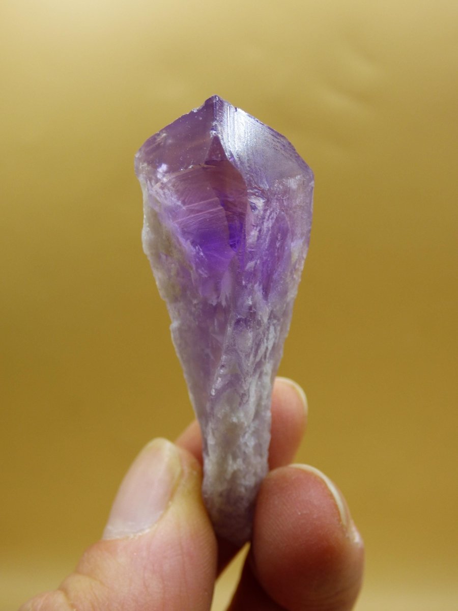 Amethyst Stufe Roh Kristall Spitze Point Sammler Stufe lang Rarität Edelstein Deko Heilstein Mineral Energie Natur Meditation Klar Makramee - Art of Nature Berlin