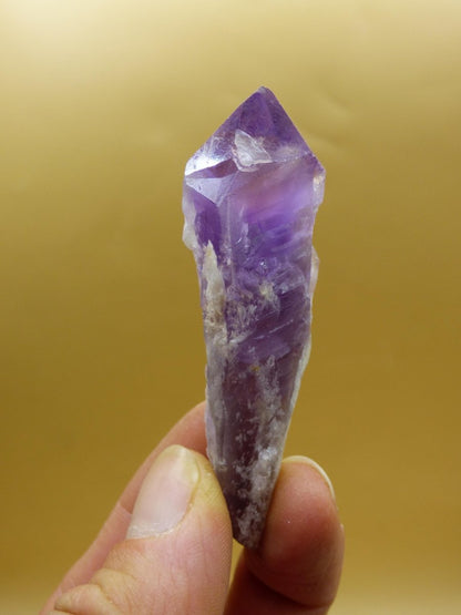 Amethyst Stufe Roh Kristall Spitze Point Sammler Stufe lang Rarität Edelstein Deko Heilstein Mineral Energie Natur Meditation Klar Makramee - Art of Nature Berlin