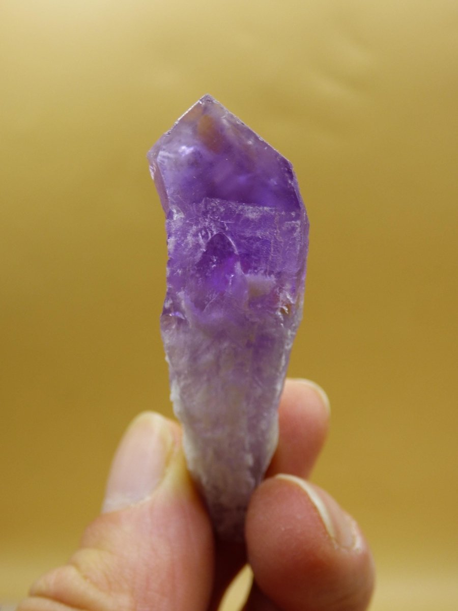 Amethyst Stufe Roh Kristall Spitze Point Sammler Stufe lang Rarität Edelstein Deko Heilstein Mineral Energie Natur Meditation Klar Makramee - Art of Nature Berlin