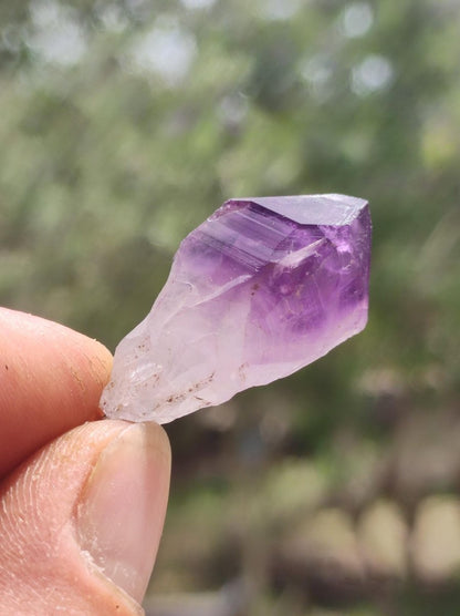 Amethyst Tropfen Roh - 925 Sterling Silber Edelstein Kette blau Rarität Natur Heilstein Kristall Anhänger Mann Frau Kind Er Sie Geschenk - Art of Nature Berlin