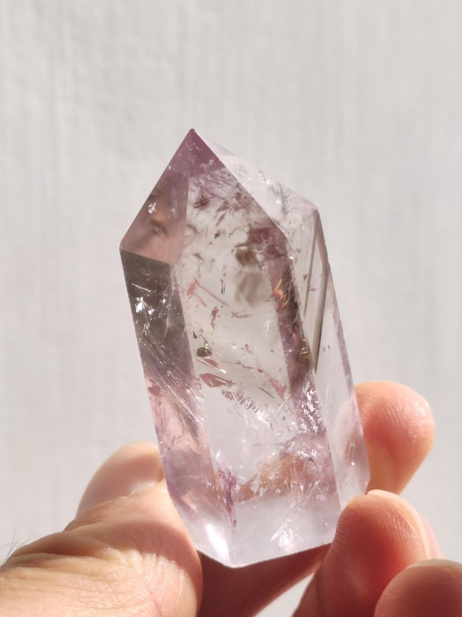 Amethyst Turm A Spitze lila ~ Kristall Point ~ Magische Edelstein Deko ~Massagestab ~Crystal ~HIPPIE ~GOA ~Ethno ~Heilstein ~Naturschatz - Art of Nature Berlin