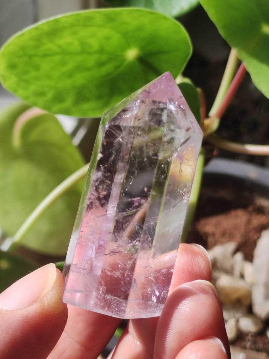 Amethyst Turm A Spitze lila ~ Kristall Point ~ Magische Edelstein Deko ~Massagestab ~Crystal ~HIPPIE ~GOA ~Ethno ~Heilstein ~Naturschatz - Art of Nature Berlin