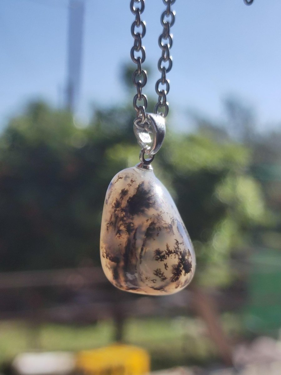 Andenopal inkl. 925 Silberöse ~ Edelstein ~Kette ~selten ~HIPPIE ~GOA ~Boho ~Ethno ~Nature ~Heilstein ~Sammler ~Wertanlage - Art of Nature Berlin