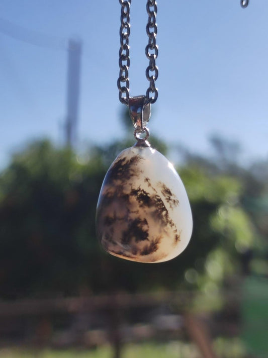 Andenopal inkl. 925 Silberöse ~ Edelstein ~Kette ~selten ~HIPPIE ~GOA ~Boho ~Ethno ~Nature ~Heilstein ~Sammler ~Wertanlage - Art of Nature Berlin