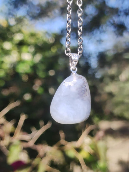 Andenopal inkl. 925 Silberöse ~ Edelstein ~Kette ~selten ~HIPPIE ~GOA ~Boho ~Ethno ~Nature ~Heilstein ~Sammler ~Wertanlage - Art of Nature Berlin