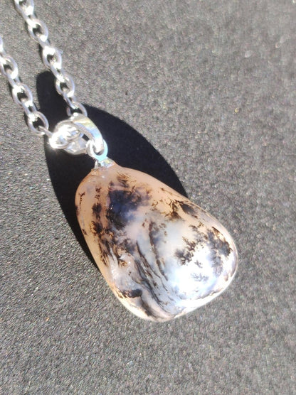 Andenopal inkl. 925 Silberöse ~ Edelstein ~Kette ~selten ~HIPPIE ~GOA ~Boho ~Ethno ~Nature ~Heilstein ~Sammler ~Wertanlage - Art of Nature Berlin