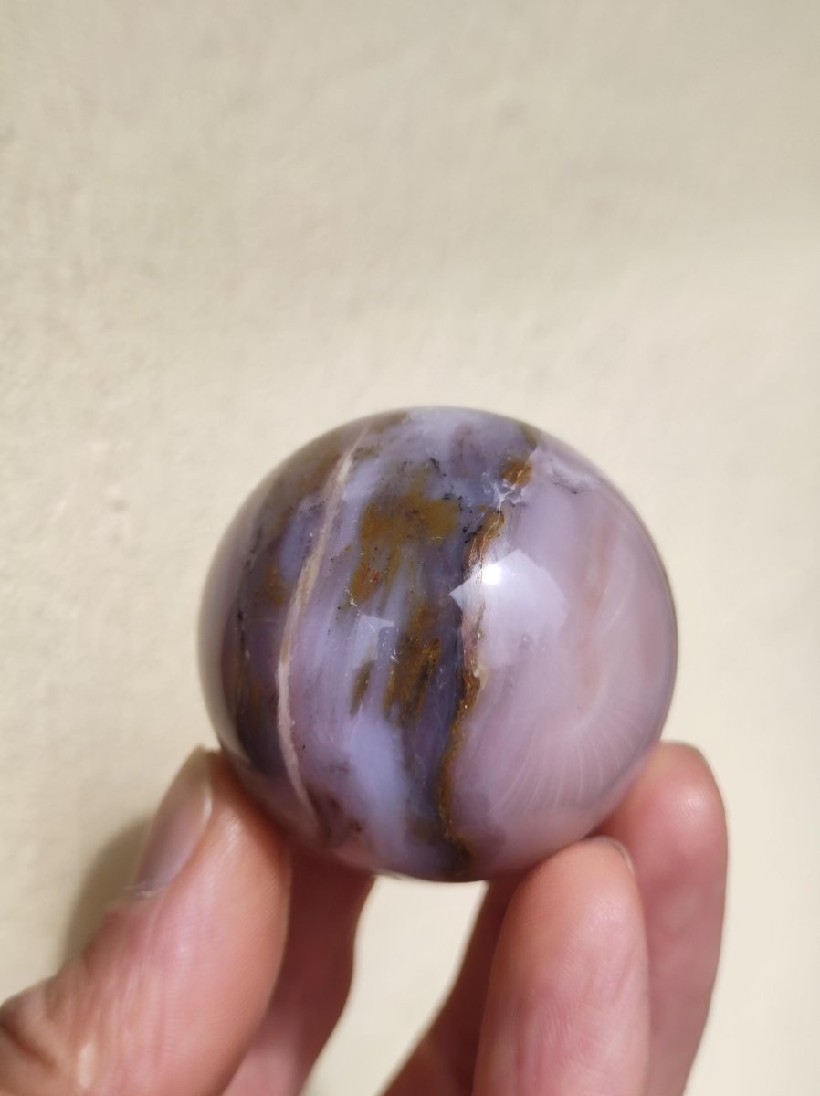 Andenopal Kugel Rosa Pink Opal ~ Edelstein Meditation Deko Sphere Crystal HIPPIE GOA Boho Ethno Heilstein Ethical Mining Fair Trade Rarität - Art of Nature Berlin