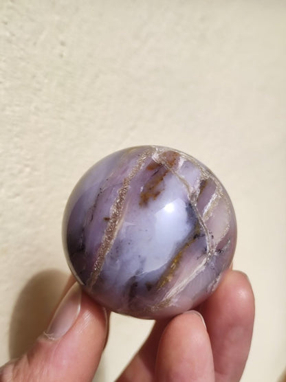 Andenopal Kugel Rosa Pink Opal ~ Edelstein Meditation Deko Sphere Crystal HIPPIE GOA Boho Ethno Heilstein Ethical Mining Fair Trade Rarität - Art of Nature Berlin