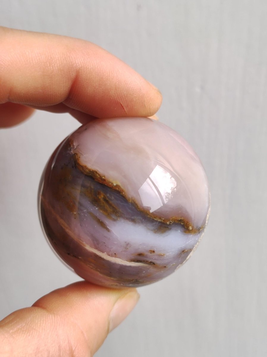 Andenopal Kugel Rosa Pink Opal ~ Edelstein Meditation Deko Sphere Crystal HIPPIE GOA Boho Ethno Heilstein Ethical Mining Fair Trade Rarität - Art of Nature Berlin