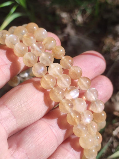 Andesin AAA *Rarität* - Edelstein Armband gelb gold GOA Hippie Boho Natur Heilstein Geschenk Er Sie Mann Frau Freund Rarität Kraft Chakra - Art of Nature Berlin