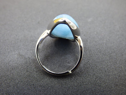 Aquamarin 925 Silber Ring Größenverstellbar Edelstein blau Natur facettiert Schliff Heilstein Rarität Hochwertig Edel Geschenk Frau Freundin - Art of Nature Berlin