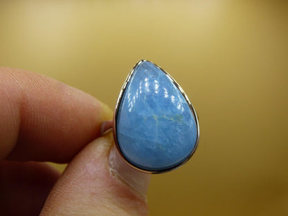 Aquamarin 925 Silber Ring Größenverstellbar Edelstein blau Natur facettiert Schliff Heilstein Rarität Hochwertig Edel Geschenk Frau Freundin - Art of Nature Berlin