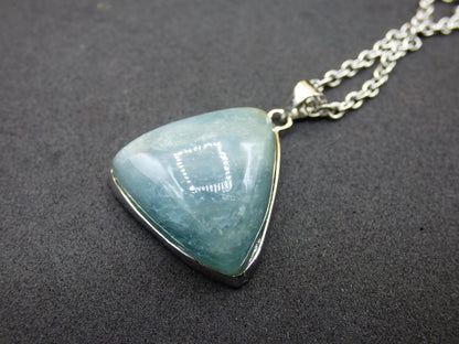 Aquamarin A - 925 Silber Edelstein Kette blau Anhänger Natur Heilstein Kristall Geschenk Mann Frau Mutter Vater Er Sie Freundin Rarität - Art of Nature Berlin