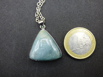 Aquamarin A - 925 Silber Edelstein Kette blau Anhänger Natur Heilstein Kristall Geschenk Mann Frau Mutter Vater Er Sie Freundin Rarität - Art of Nature Berlin