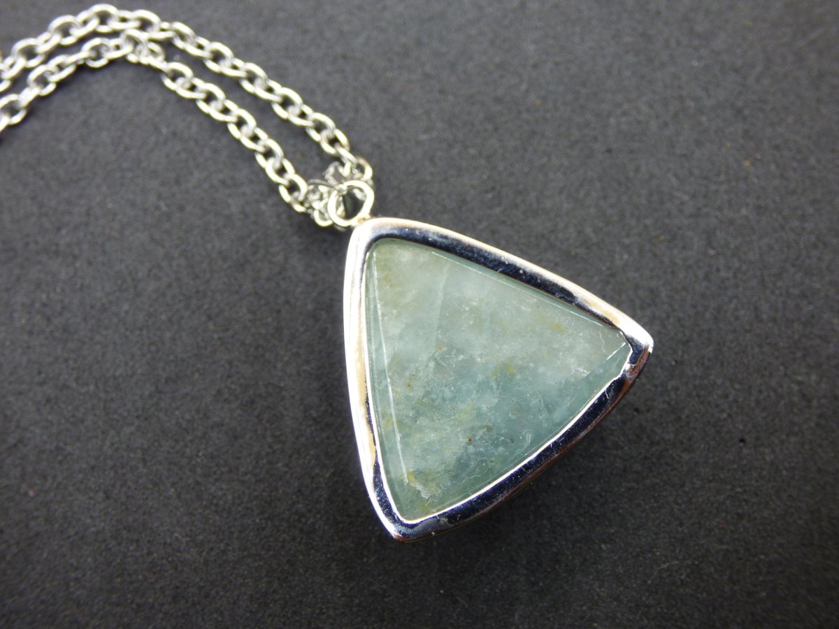 Aquamarin A - 925 Silber Edelstein Kette blau Anhänger Natur Heilstein Kristall Geschenk Mann Frau Mutter Vater Er Sie Freundin Rarität - Art of Nature Berlin