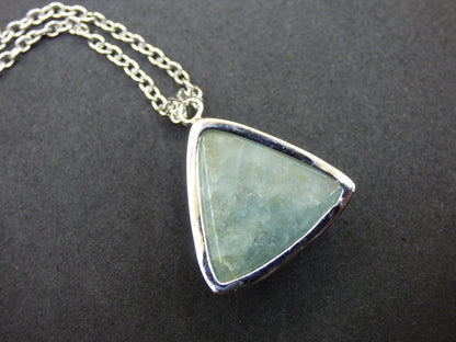 Aquamarin A - 925 Silber Edelstein Kette blau Anhänger Natur Heilstein Kristall Geschenk Mann Frau Mutter Vater Er Sie Freundin Rarität - Art of Nature Berlin