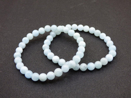 Aquamarin A - Edelstein Armband - Perlen Heilstein Natur blau Energie Natur Schmuck Frau Mann Er Sie Mutter Oma Bruder Schwester Geschenk - Art of Nature Berlin