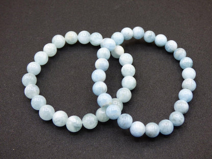 Aquamarin A - Edelstein Armband - Perlen Heilstein Natur blau Energie Natur Schmuck Frau Mann Er Sie Mutter Oma Bruder Schwester Geschenk - Art of Nature Berlin