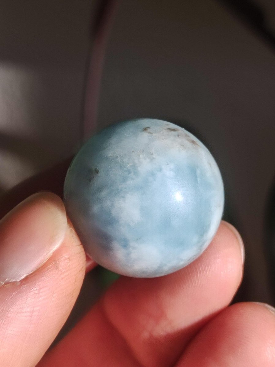 Aquamarin A - Kugel Deko Sphere Kristall blau Natur kleine Kristall Meditation ~Geschenk Freund Er Sie Freund Mineral Rarität - Art of Nature Berlin