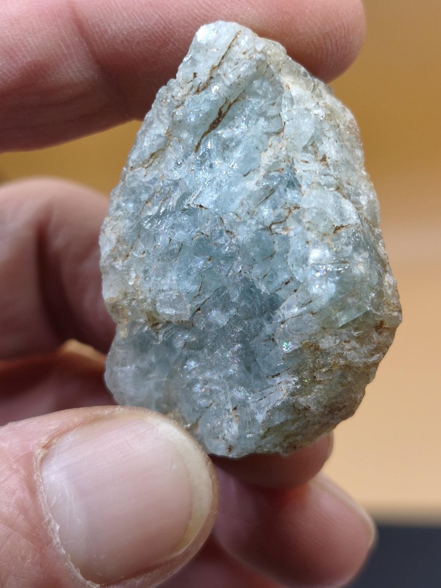 Aquamarin Beryll Kristallstufe – Blau Naturkristalle – Stufe Mineralien Sammler Heilstein Deko Brasilien - Art of Nature Berlin