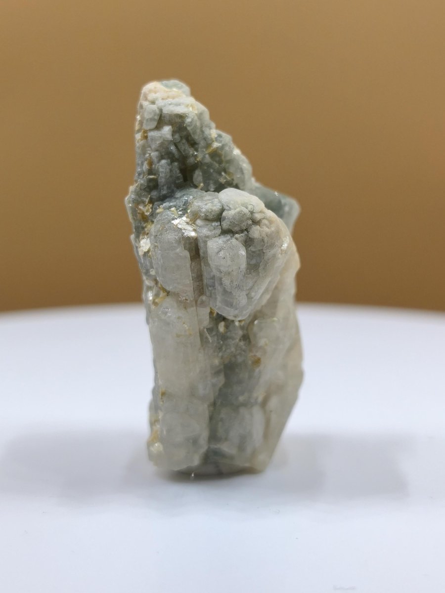Aquamarin Beryll Kristallstufe – Blaugraue Naturkristalle – 37 mm Stufe Mineralien Sammler Heilstein Deko Brasilien - Art of Nature Berlin