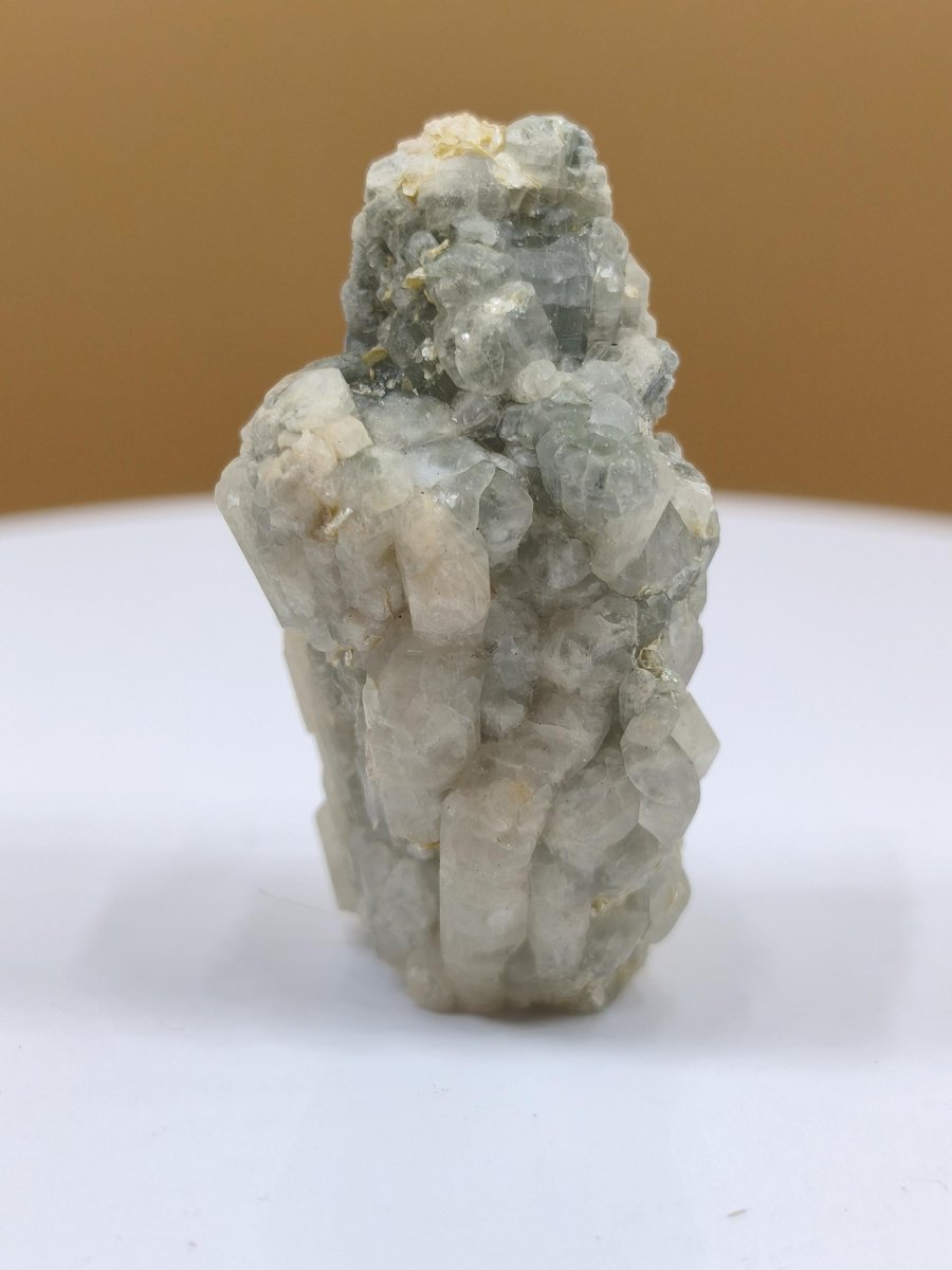 Aquamarin Beryll Kristallstufe – Blaugraue Naturkristalle – 37 mm Stufe Mineralien Sammler Heilstein Deko Brasilien - Art of Nature Berlin