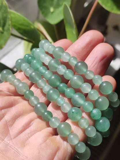 Aventurin grün - Edelstein Armband Stretch Mann Frau Er Sie Freundin Kind Sohn Tochter Geschenk Hippie Natur Heilstein Energie Chakra Kraft - Art of Nature Berlin