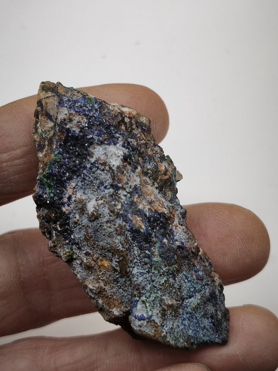 Azurit & Chrysokoll aus Marokko Stufe Heilstein Edelstein Mineral Sammler - Art of Nature Berlin