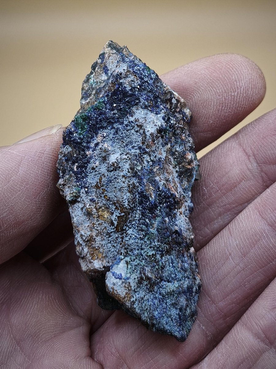Azurit & Chrysokoll aus Marokko Stufe Heilstein Edelstein Mineral Sammler - Art of Nature Berlin