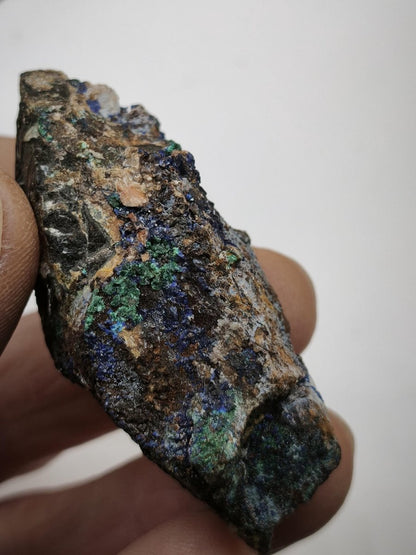 Azurit & Chrysokoll aus Marokko Stufe Heilstein Edelstein Mineral Sammler - Art of Nature Berlin