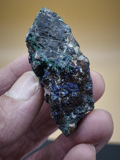 Azurit & Chrysokoll aus Marokko Stufe Heilstein Edelstein Mineral Sammler - Art of Nature Berlin