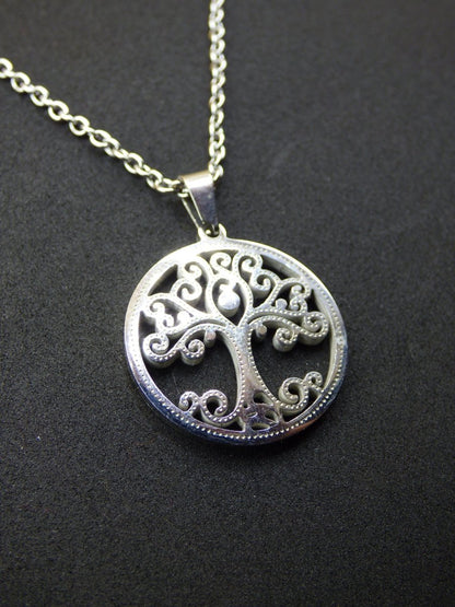 Baum Anhänger Kette ~ 304 Edelstahl Silbern ~Tibet ~HIPPIE ~GOA ~Boho ~Tibet ~Ethno ~Nature ~Esoterik ~Ethnic ~Indian~Lebensbaum~Wurzeln - Art of Nature Berlin