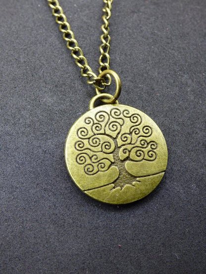 Baum - Kette Antik Bronze Geschenk Freundin Er Sie Mann Frau Freundin Tochter Sohn Bruder Schwester Glück HIPPIE Vintage Ethno Anhänger - Art of Nature Berlin