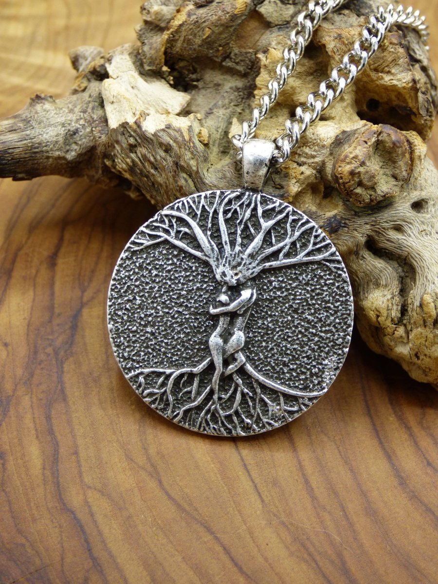 Baum Liebes Paar Partner Amulet Kette Antik Silber Tibet HIPPIE GOA Boho Tibet Ethno Nature Esoterik Ethnic Lebensbaum Wurzeln Root Yin Yang - Art of Nature Berlin